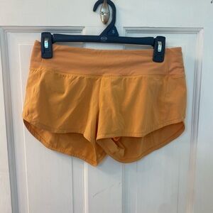 Orange speed up shorts